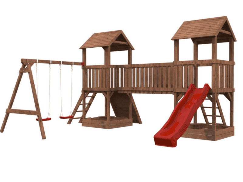 Parque infantil de madera parque infantil de madera jesper l 6x4,64x3,14m l 27,8m²