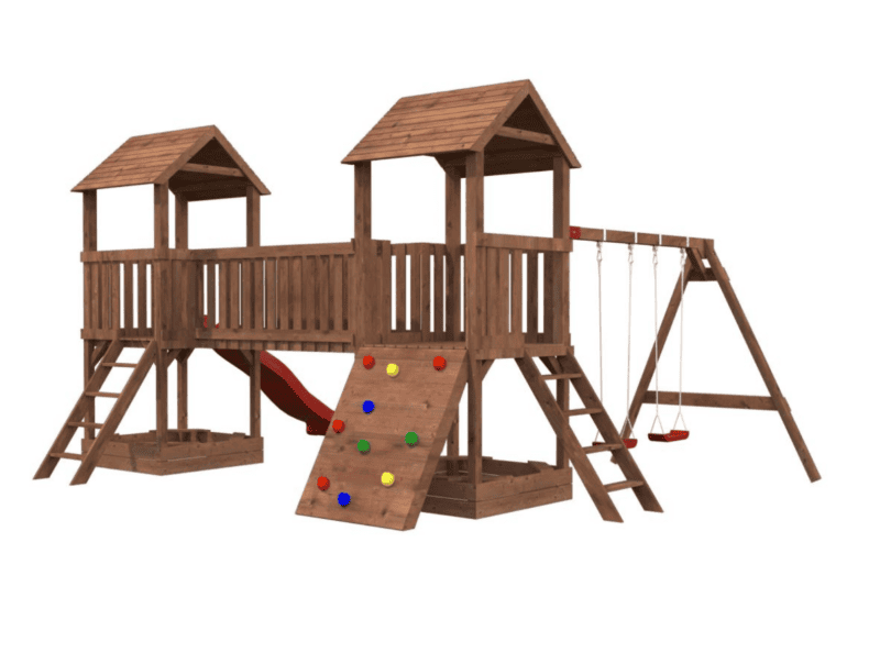Parque infantil de madera parque infantil de madera jesper l 6x4,64x3,14m l 27,8m²