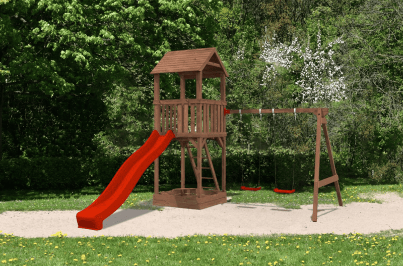 Parque Infantil De Madera Jesper Set 2 L 3,66×3X3,14M L 10,8M² - Kora Habitat Parque infantil de madera parque infantil de madera jesper set 2 l 3,66×3x3,14m l 10,8m²