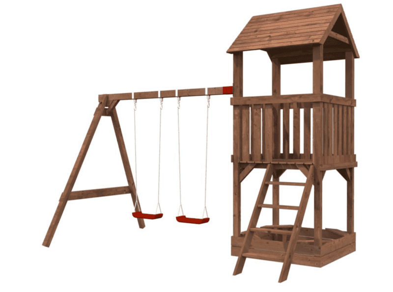 Parque Infantil De Madera Jesper Set 2 L 3,66×3X3,14M L 10,8M² - Kora Habitat Parque infantil de madera parque infantil de madera jesper set 2 l 3,66×3x3,14m l 10,8m²