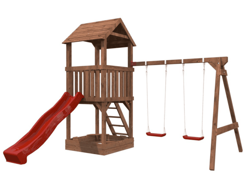 Parque Infantil De Madera Jesper Set 2 L 3,66×3X3,14M L 10,8M² - Kora Habitat Parque infantil de madera parque infantil de madera jesper set 2 l 3,66×3x3,14m l 10,8m²