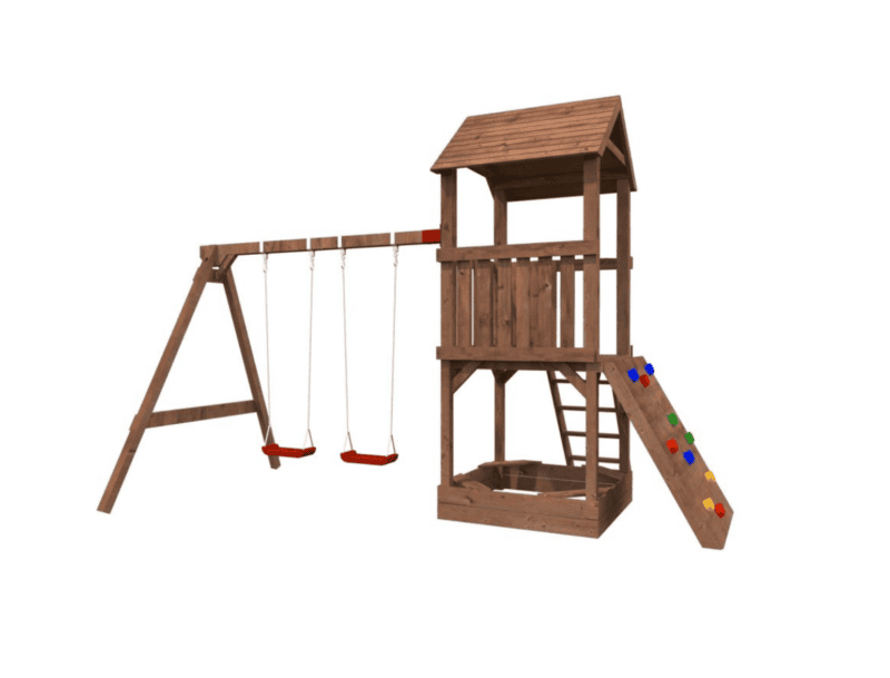 Parque Infantil De Madera Jesper Set 3 L 3,6X3X3,14M L 10,8M² - Kora Habitat Parque infantil de madera parque infantil de madera jesper set 3 l 3,6x3x3,14m l 10,8m²