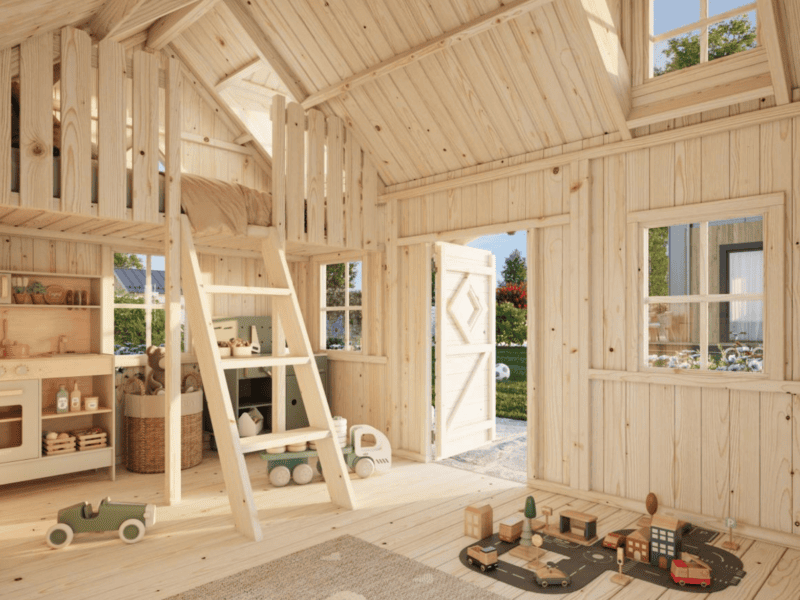 Casita infantil de madera casita infantil de madera marie l 2,86x1,93m l 5,4m² l 16mm