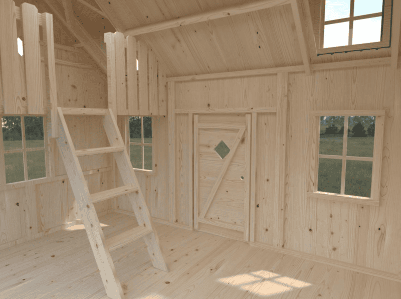Casita infantil de madera casita infantil de madera marie l 2,86x1,93m l 5,4m² l 16mm