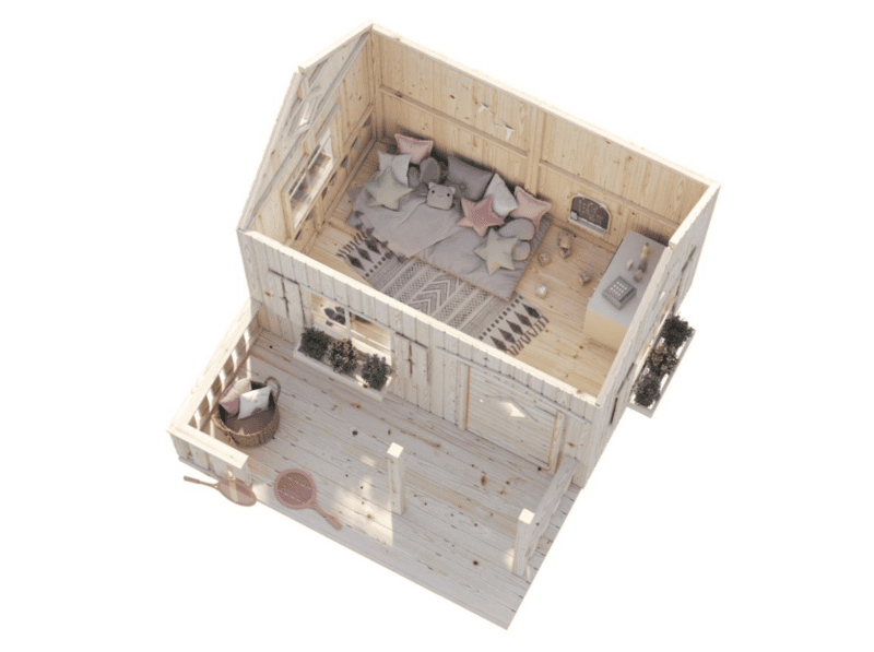 Casita infantil de madera casita infantil de madera otto l 2,33x1,57m l 3,6m² l 16mm