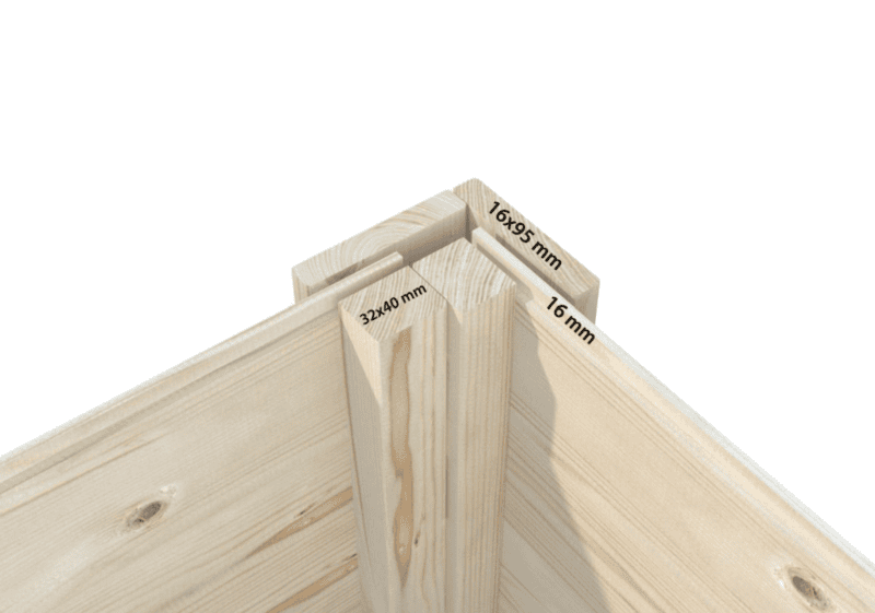 Casita infantil de madera casita infantil de madera otto l 2,33x1,57m l 3,6m² l 16mm