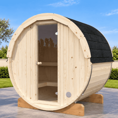 Sauna de barril de madera para jardín