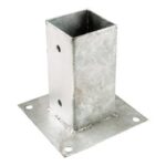 Casita infantil de madera base acero galvanizado 70x70mm