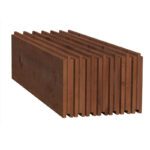 Suelo de madera marrón
